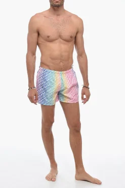 Best Costume da Bagno Boxer con Logo All-Over Uomo Costumi Da Bagno
