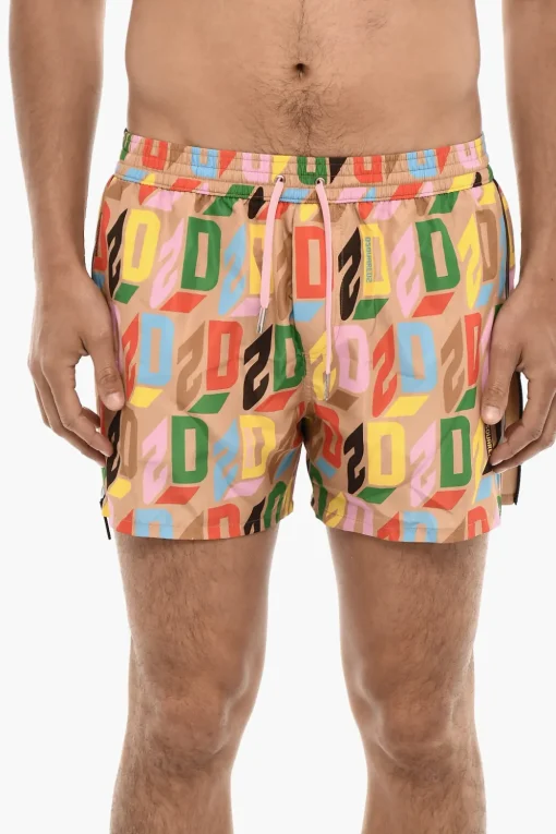 Costume Da Bagno Boxer Con Zip Laterali>Dsquared2 Best