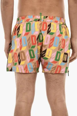 Costume Da Bagno Boxer Con Zip Laterali>Dsquared2 Best