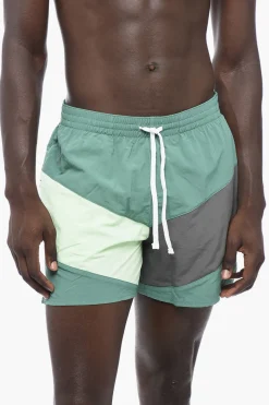 Best Costume da Bagno Boxer Color Block a 2 Tasche Uomo Costumi Da Bagno