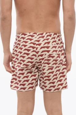 Online Costume da Bagno Boxer DOLCE VITA In Motivo Geometrico Uomo Costumi Da Bagno
