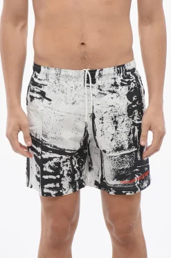 Costume da Bagno Boxer GRAFFITI con Coulisse>Alexander McQueen Hot