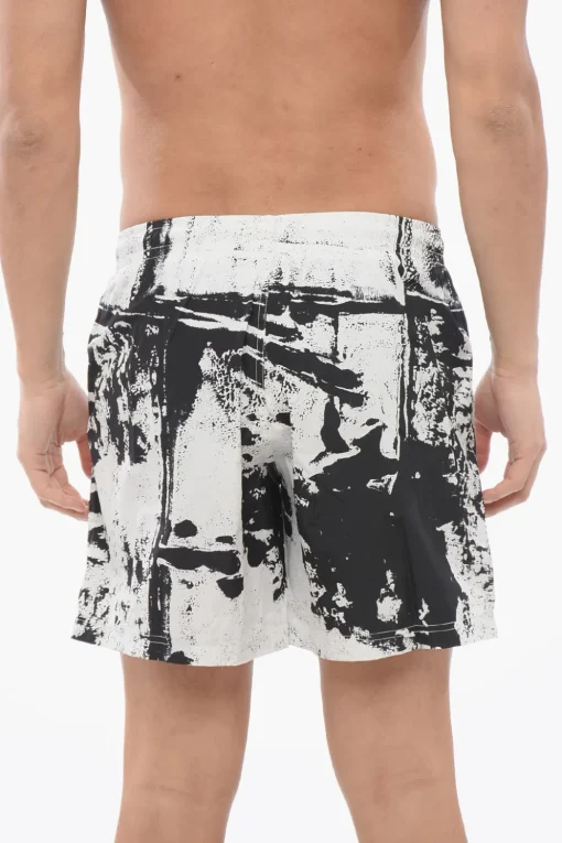 Costume da Bagno Boxer GRAFFITI con Coulisse>Alexander McQueen Hot