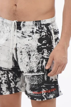 Costume da Bagno Boxer GRAFFITI con Coulisse></noscript>Alexander McQueen Hot