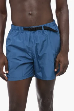Costume da Bagno Boxer in Tinta Unita con Cintura Industrial>Nike Sale