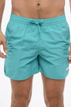 Costume da Bagno Boxer in Tinta Unita con Patch Sneakers>Nike Outlet