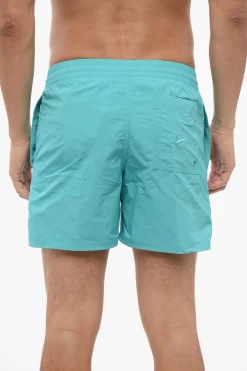 Costume da Bagno Boxer in Tinta Unita con Patch Sneakers>Nike Outlet