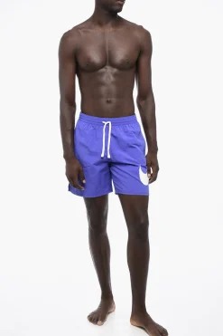 Best Costume da Bagno Boxer in Nylon con Logo Stampato Uomo Costumi Da Bagno