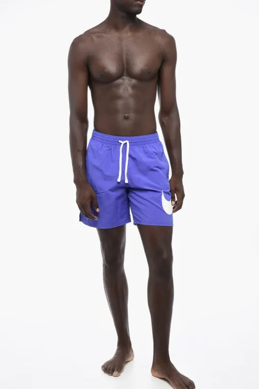 Best Costume da Bagno Boxer in Nylon con Logo Stampato Uomo Costumi Da Bagno