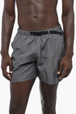 Costume da Bagno Boxer in Tinta Unita con Cintura Industrial>Nike Best