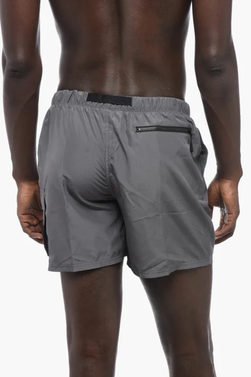 Costume da Bagno Boxer in Tinta Unita con Cintura Industrial>Nike Best