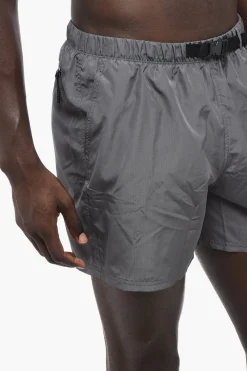 Costume da Bagno Boxer in Tinta Unita con Cintura Industrial></noscript>Nike Best
