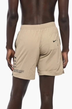 New Costume da Bagno Boxer in Nylon con Dettagli a Contrasto Uomo Costumi Da Bagno