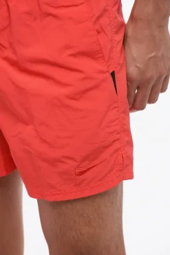Hot Costume da Bagno Boxer in Tinta Unita a 3 Tasche Uomo Costumi Da Bagno