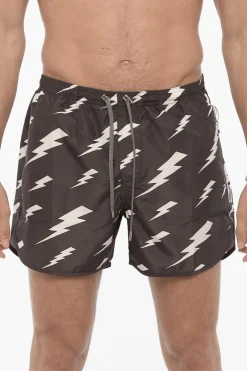 Sale Costume da Bagno Boxer RAIN Slim Fit con Monogram All Over Uomo Costumi Da Bagno