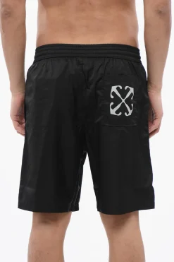 Costume Da Bagno Con Stampa Logo>Off-White Clearance