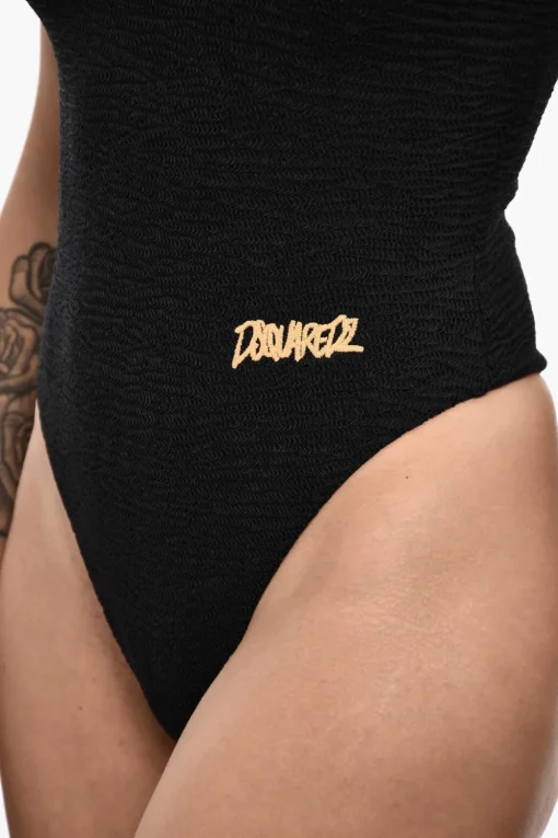 Costume Da Bagno Inetro a Motivo Wave>Dsquared2 Discount