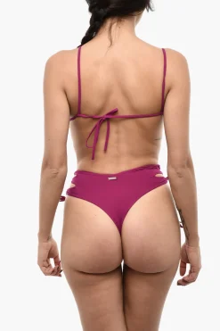 Costume da Bagno Intero a Tinta Unita con Dettagli Cut Out>Dsquared2 Fashion