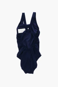 Costume da Bagno Intero a Tinta Unita con Logo Ricamato>Nike KIDS Discount