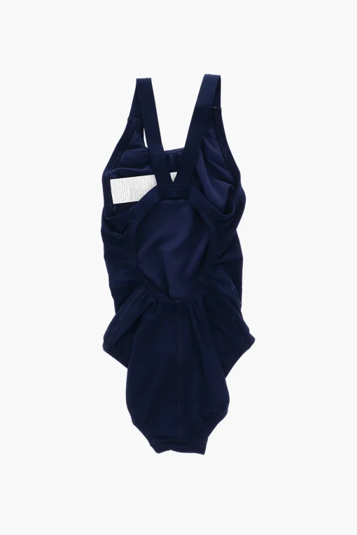 Costume da Bagno Intero a Tinta Unita con Logo Ricamato>Nike KIDS Discount