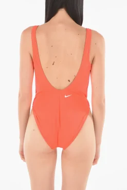 Fashion Costume da Bagno Intero con Stampa Logo a Contrasto Donna Costumi Da Bagno