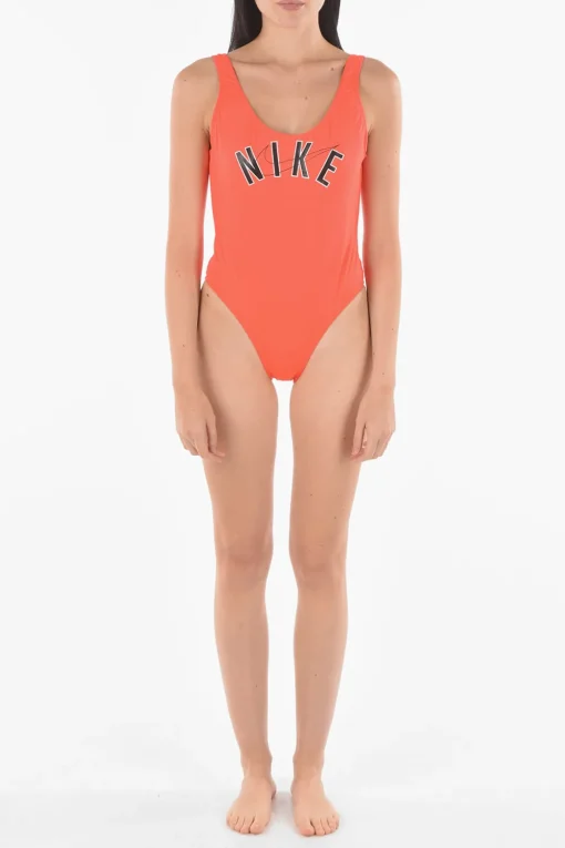 Fashion Costume da Bagno Intero con Stampa Logo a Contrasto Donna Costumi Da Bagno