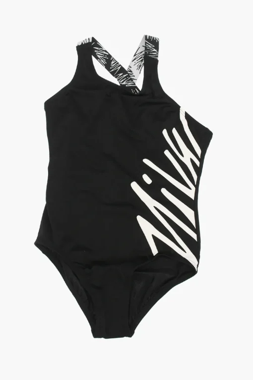 Costume da bagno Intero con Stampa Logo Laterale a Contrasto>Nike KIDS Best