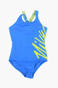 Costume da bagno Intero con Stampa Logo Laterale a Contrasto>Nike KIDS New