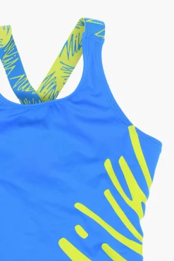 Costume da bagno Intero con Stampa Logo Laterale a Contrasto>Nike KIDS New
