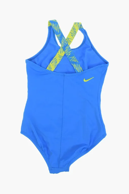 Costume da bagno Intero con Stampa Logo Laterale a Contrasto>Nike KIDS New