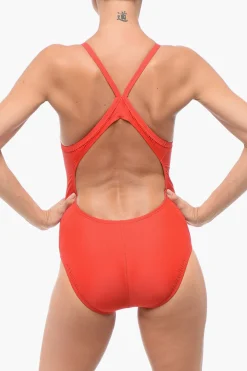 Costume da Bagno Intero Racerback a Tinta Unita>Nike Online
