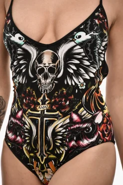 Best Costume da Bagno Intero Stampato con Schiena Scoperta Donna Costumi Da Bagno