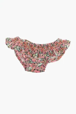 Costume da Bagno Slip Arricciato con Motivo Floreale>Bonpoint Clearance