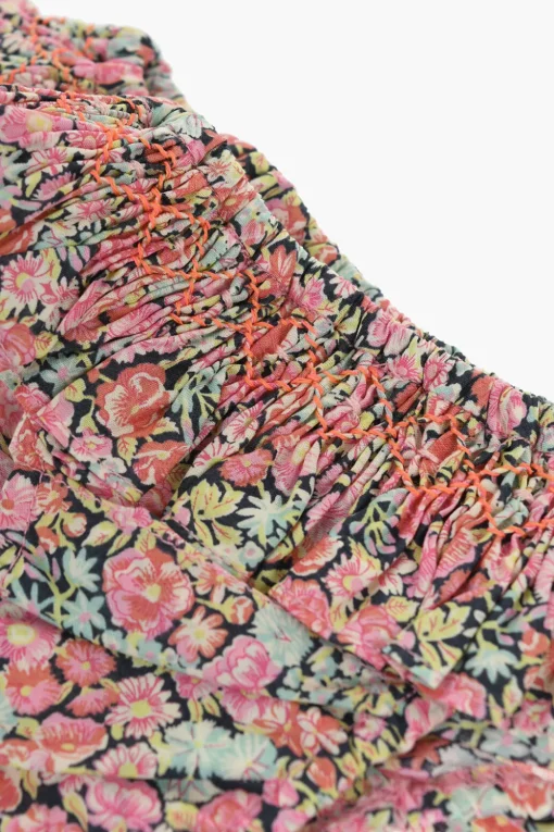 Costume da Bagno Slip Arricciato con Motivo Floreale>Bonpoint Clearance