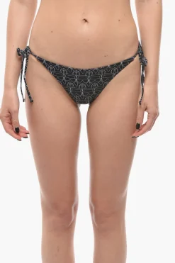 Online Costume da Bagno Slip Bicolore con Stampa Iconica All Over Donna Costumi Da Bagno
