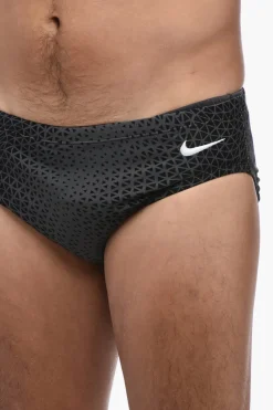 Costume da Bagno Slip Bicolore con Logo Ricamato></noscript>Nike Outlet