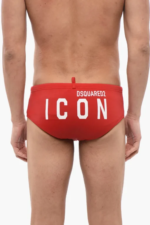 Clearance Costume da Bagno Slip con Motivo Geometrico D2 Uomo Costumi Da Bagno