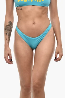 Costume da Bagno Slip In Nylon Stretch con Logo>Dsquared2 Sale