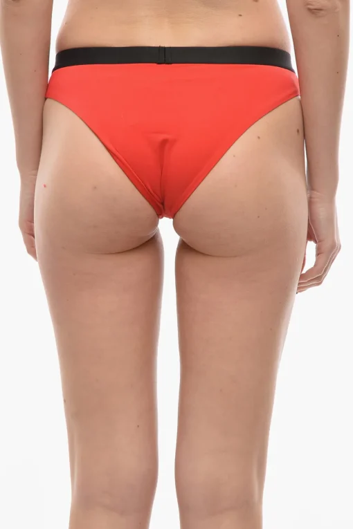 Costume da Bagno Slip SPORT A Tinta Unita con Banda Elastica Logata in Vita>Karl Lagerfeld Best