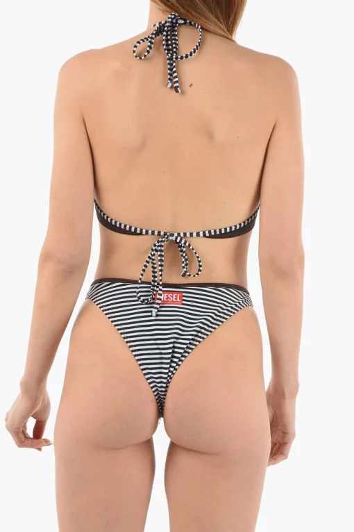 Clearance Costume Intero BFSW-KATRIEN con Silhouette Sgambata e Dettagli a Righe Donna Costumi Da Bagno