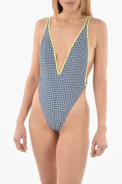 Costume Intero BFSW-TESSAH a Quadri con Profondo Scollo a V>Diesel Discount