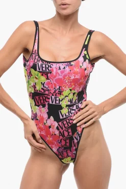 Costume Intero con Fantasia Floreale>Versace Clearance