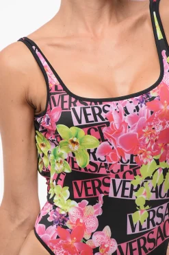 Costume Intero con Fantasia Floreale></noscript>Versace Clearance