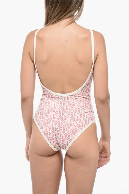Best Costume Intero con Fantasia Logo All-Over Donna Costumi Da Bagno