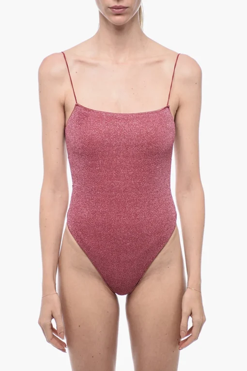 Costume Intero in Lurex con Dettaglio Da Allacciare>Oseree Discount