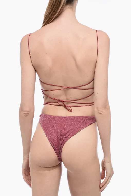 Costume Intero in Lurex con Dettaglio Da Allacciare>Oseree Discount