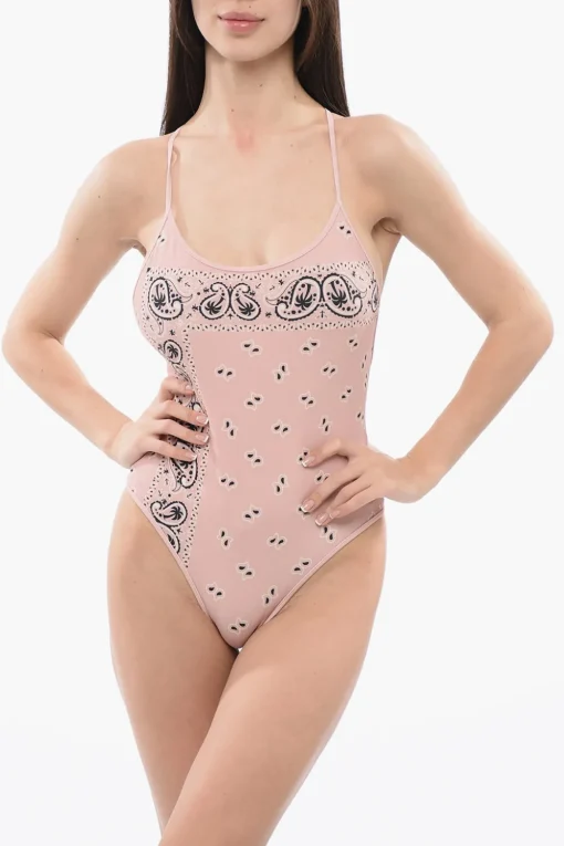 Online Costume Intero Paisley con Schiena Criss-Cross Donna Costumi Da Bagno