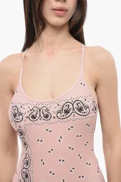 Online Costume Intero Paisley con Schiena Criss-Cross Donna Costumi Da Bagno