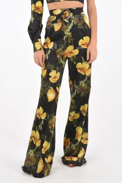 COUTURE completo boot cut con top crop monospalla in seta></noscript>Philipp Plein Online