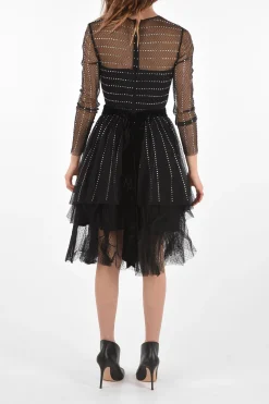 COUTURE EST.1978 Vestito CRYSTAL in Tulle con Strass>Philipp Plein Best